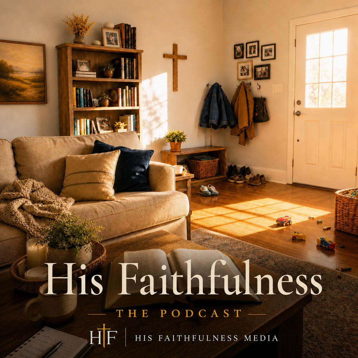 Cover art for His Faithfulness podcast. Real testimonies for Christian parents.